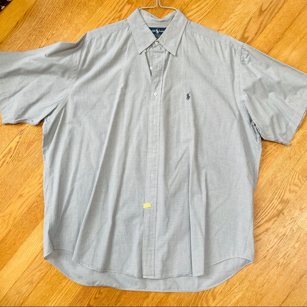 Ralph Lauren Herringbone Short Sleeve- Size XL- EUC